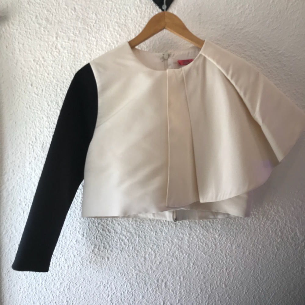 Asymmetrical Formal Crop Top sz Small
